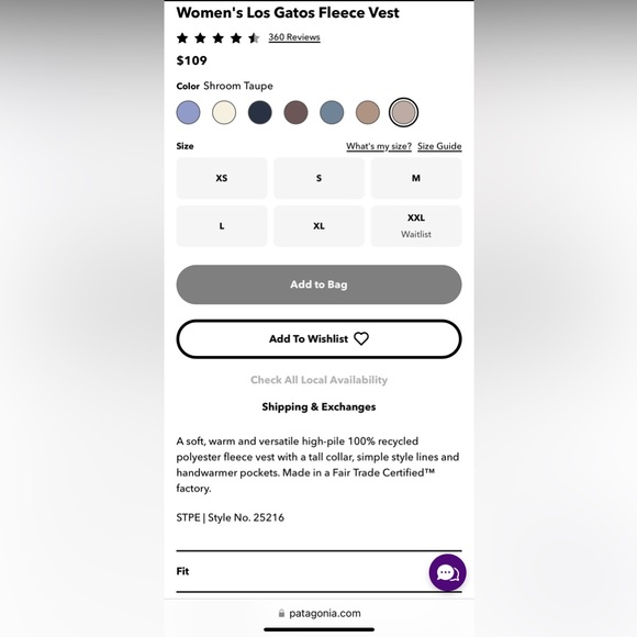 NWT Patagonia W's Los Gatos Vest size Small - Picture 2 of 5